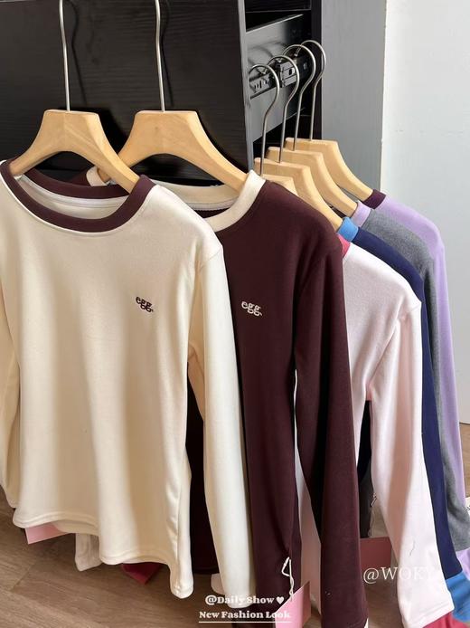 egg六色德绒春季打底衫 商品图0