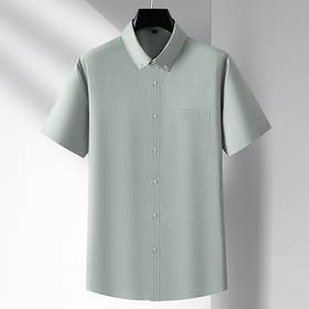 【棉亚麻】大依优型大码短袖衬衫棉麻半袖衬衣男士特大码休闲打底衫夏季肥佬宽松亚麻上衣