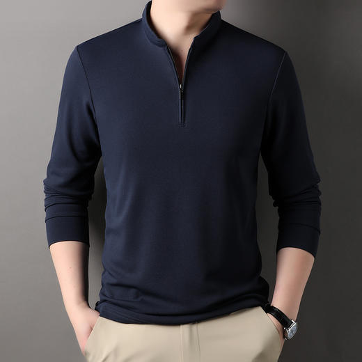 【精选】经典时尚休闲半开领卫衣（5色可选）  版型简约气质百搭款打底套头衫内搭单穿舒适 商品图2