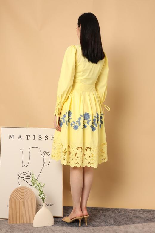 SUMMER & SAGE 镂空蕾丝印花连衣裙 15595 商品图4