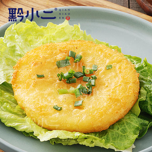 黔小二葱香洋芋粑贵州特色小吃金黄酥脆外焦里嫩好吃贵州地道特产美食 商品图3