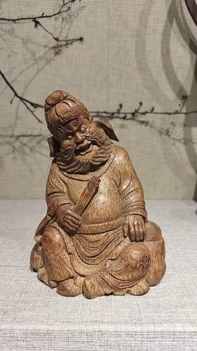 钟馗摆件/竹13*10*17cm