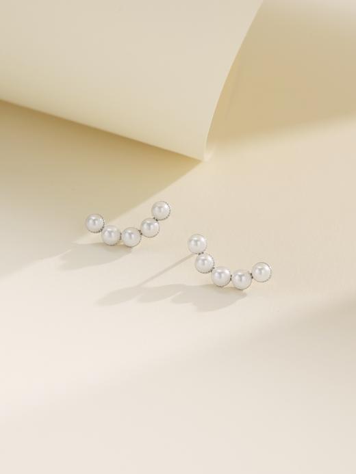 IIPO宜珠宜宝4-5mm淡水多珠耳环(礼盒装) 商品图1