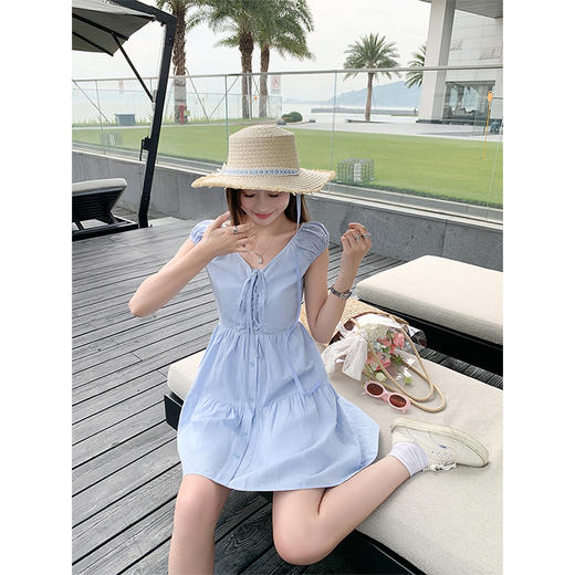 【169元任选2件】最后一波现货！系带V领连衣裙 商品图2