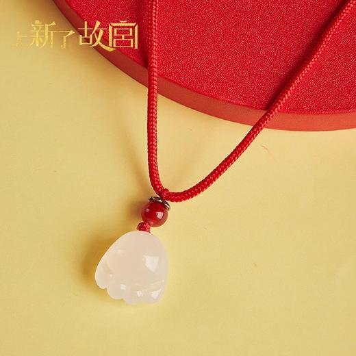 【上新了故宫文创】 喵爪玉髓红玛瑙项链手工编绳吊坠生日礼物纪念日礼物ds(sx)6971742508434 商品图4