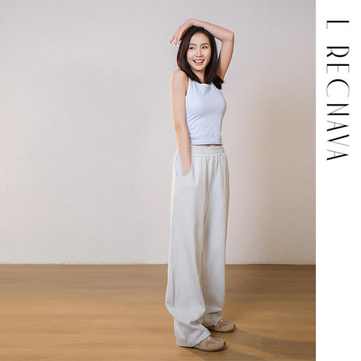 L RECNAVA [330克梨形必备香蕉裤] 面料更挺阔宽松裤 中腰休闲香蕉裤-显高显瘦运动长裤 商品图3