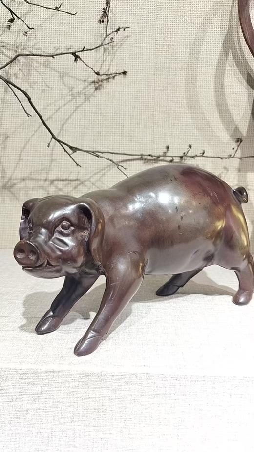 猪摆件/黑檀28*15cm 商品图0