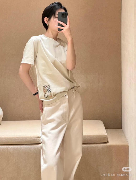 225-4 渠道圆正 BB侧边贴片三色T 我穿L合身效果 穿XL宽松 商品图7