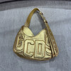 GCDS 女士字母徽标手提包 金色 A2CW5004A0002 商品缩略图0