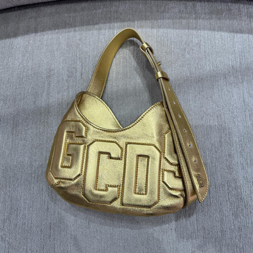 GCDS 女士字母徽标手提包 金色 A2CW5004A0002 商品图0