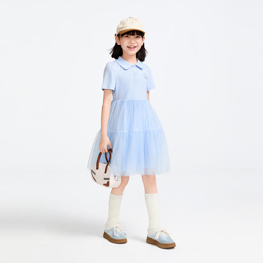 女童短袖连衣裙夏季新款安奈儿童装EG523042 商品图5