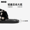 MIO米奥拖鞋女休闲复古凉鞋时尚波点平跟外穿一字拖M253131251 商品缩略图4
