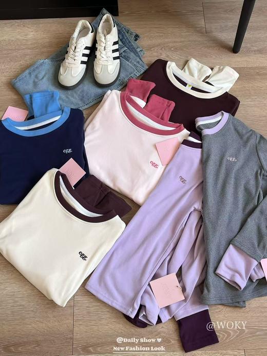 egg六色德绒春季打底衫 商品图1