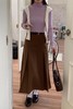 Stay2Weeks 韩版复古棕色高腰显瘦百搭半裙 17644 商品缩略图4