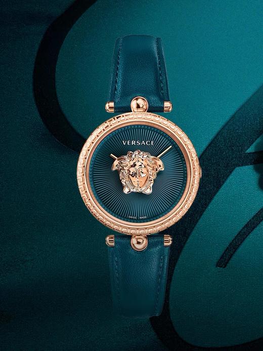 【品牌授权】【现货 顺丰速达】VERSACE范思哲【合集】时尚轻奢手表女士石英女表女生轻奢 VECQ00118 孔雀蓝 VET300821绿色 红色  VET300721米色 商品图9