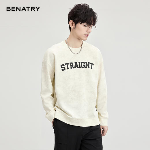 贝纳川春季圆领字母卫衣ECF124105 商品图3