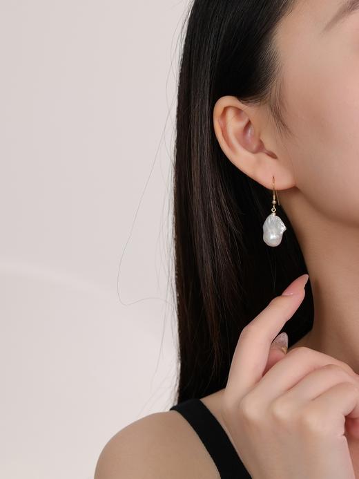 IIPO宜珠宜宝极简巴洛克耳环925银13-15mm(礼盒装) 商品图4