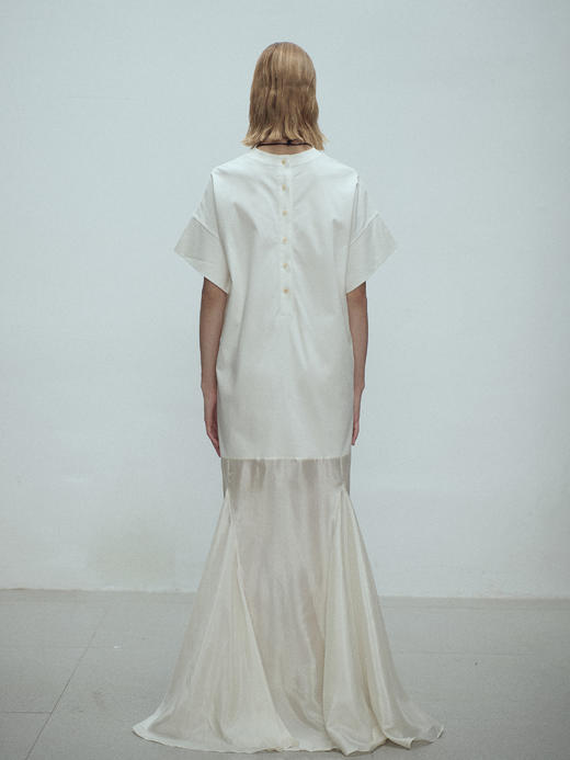 VC｜SS25011 Irene oversized flared dress [连衣裙  米白 ] 商品图4