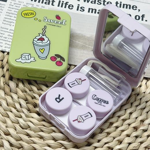 两幅装小清新隐形眼镜盒美瞳盒T98 商品图3