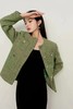 Le Malene 绿色精致圆领口袋纽扣外套 17722 商品缩略图2