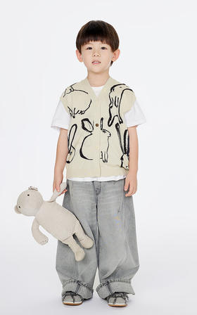 jnby   25年春款   针织马甲   1P3312820