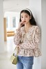 L.Fleuri 蕾丝翻领碎花上衣 15556 商品缩略图1