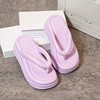 【一体成型！超厚底人字拖】女夏季时尚软底增高防滑防臭沙滩凉拖鞋女外穿踩屎感。ry 商品缩略图8