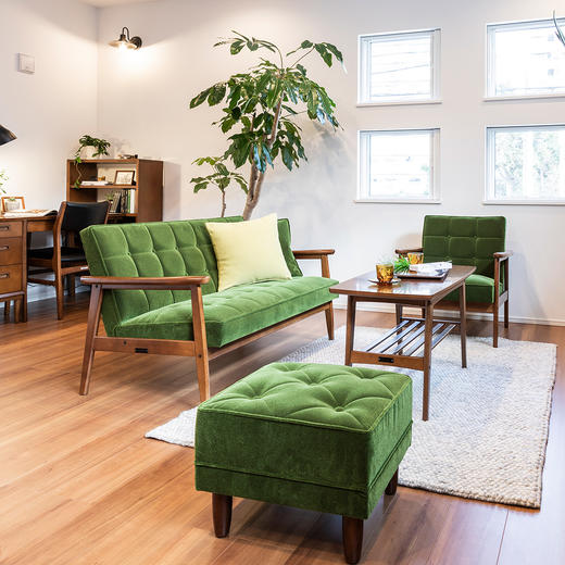 现货包邮Karimoku60日本进口单人扶手椅日式简约休闲沙发椅Kchair 商品图3