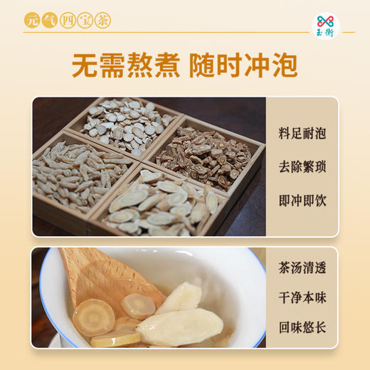 元气四宝茶党参西洋参麦冬黄芪250g仿野生无熏硫干货草本清润无需熬煮直接泡水 商品图4