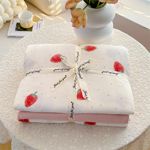 优选丨【品牌直发】加倍生活  有氧双层纱四件套 针织面料 A类标准 柔软亲肤  小清新系列 25年春夏新款 商品图6