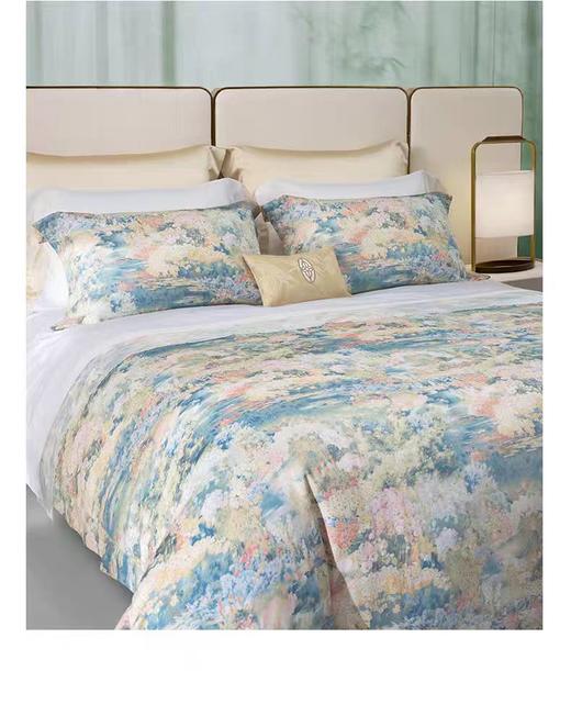 whinny/惠谊  新中式春夏滑爽天丝™数码印花双人四件套 翠湖春晓 商品图1