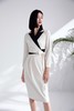 Le Malene 黑白拼接西装领系带连衣裙 15784 商品缩略图5