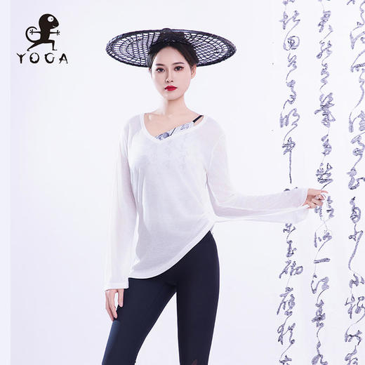 【现货秒发】壁虎瑜伽【2502SY330】桃心领瑜伽长袖罩衫 商品图5