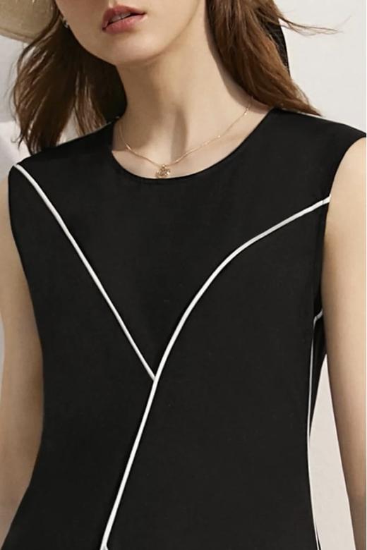 AMII/艾米 极简通勤简约线条连衣裙 15749 商品图4