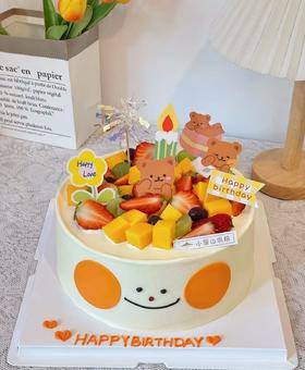 【优品系列】--【水果笑脸】水果蛋糕