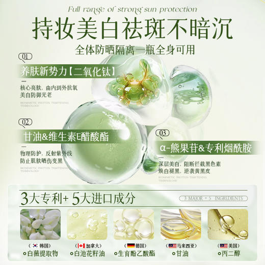 儒意美白隔离素颜喷雾150ml  身体素颜霜美白喷雾全身隔离遮瑕户外夏季|儒意官方商城 商品图3