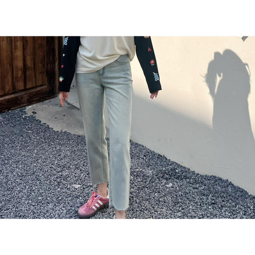 2502402   夏款 两扣牛仔裤 商品图3