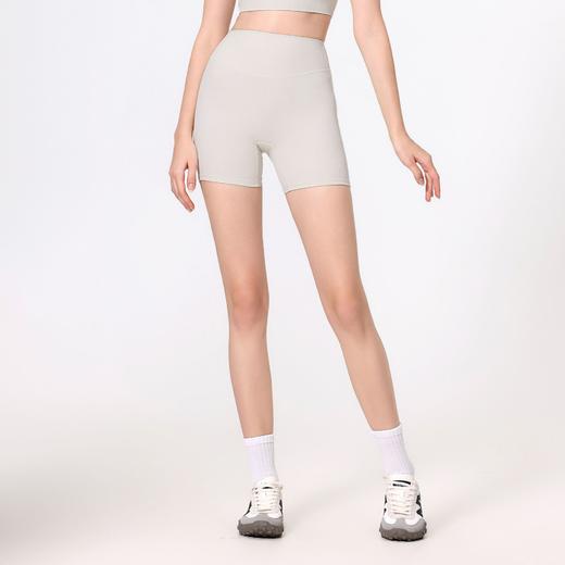 跃牌【禅语梵心】塑形高腰蜜桃提臀短裤运动速干罗纹裸感瑜伽裤健身骑行训练裤YDK5193 商品图1
