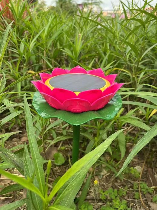 户外莲花太阳能放歌防雨防潮防冻24小时循环唱 商品图1