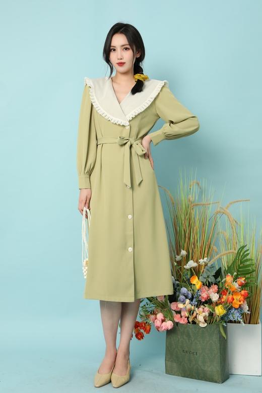 amadella 清新甜美大翻领收腰连衣裙 15848 商品图1