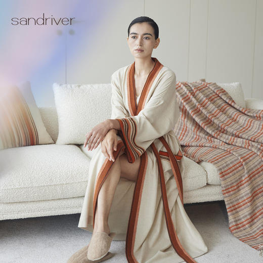 羊绒散流苏披肩披毯 SJF97P717N 商品图4