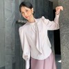 【自】全新升级【铂金会员174/天猫229/差价55】(10258) 洛诗琳法式飘带衬衫女2025春款新品修身显瘦泡泡袖百搭上衣 商品缩略图0