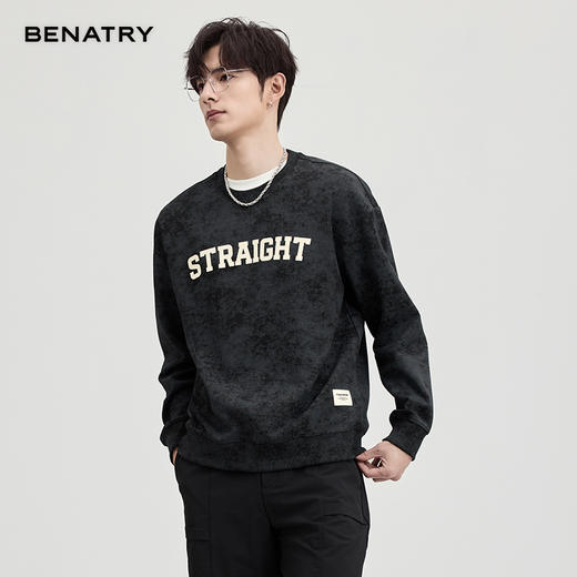 贝纳川春季圆领字母卫衣ECF124105 商品图6