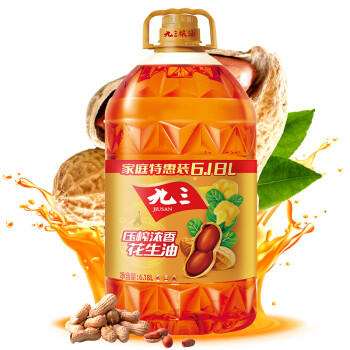 九三 食用油 压榨浓香 花生油6.18L （九三出品 甄选好油） /粮油调味 /食用油 /花生油 商品图1