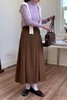 Stay2Weeks 韩版复古棕色高腰显瘦百搭半裙 17644 商品缩略图1