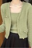 L.Fleuri 草绿色吊带外套针织套装 17640 商品缩略图2