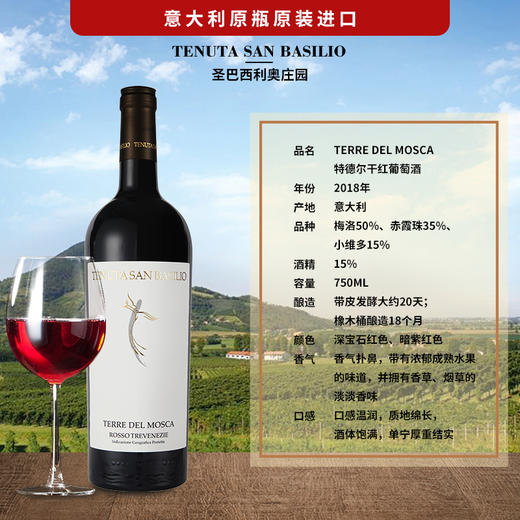 意大利特德尔干红葡萄酒 750ML 酒精度15% 原瓶原装进口 商品图1