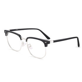 普莱斯光学镜框PM6050 酷帅出街随心搭配 新潮时尚百搭不调脸型  合金+板材 男女同款 四色可选