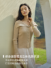 柔春佳人 丝棉混纺翻领开衫FCF1WSC043 商品缩略图1