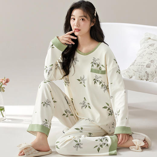 红腾 马卡龙印花家居服系列 设计款印花F106/圆领印花F104 多款可选 商品图4